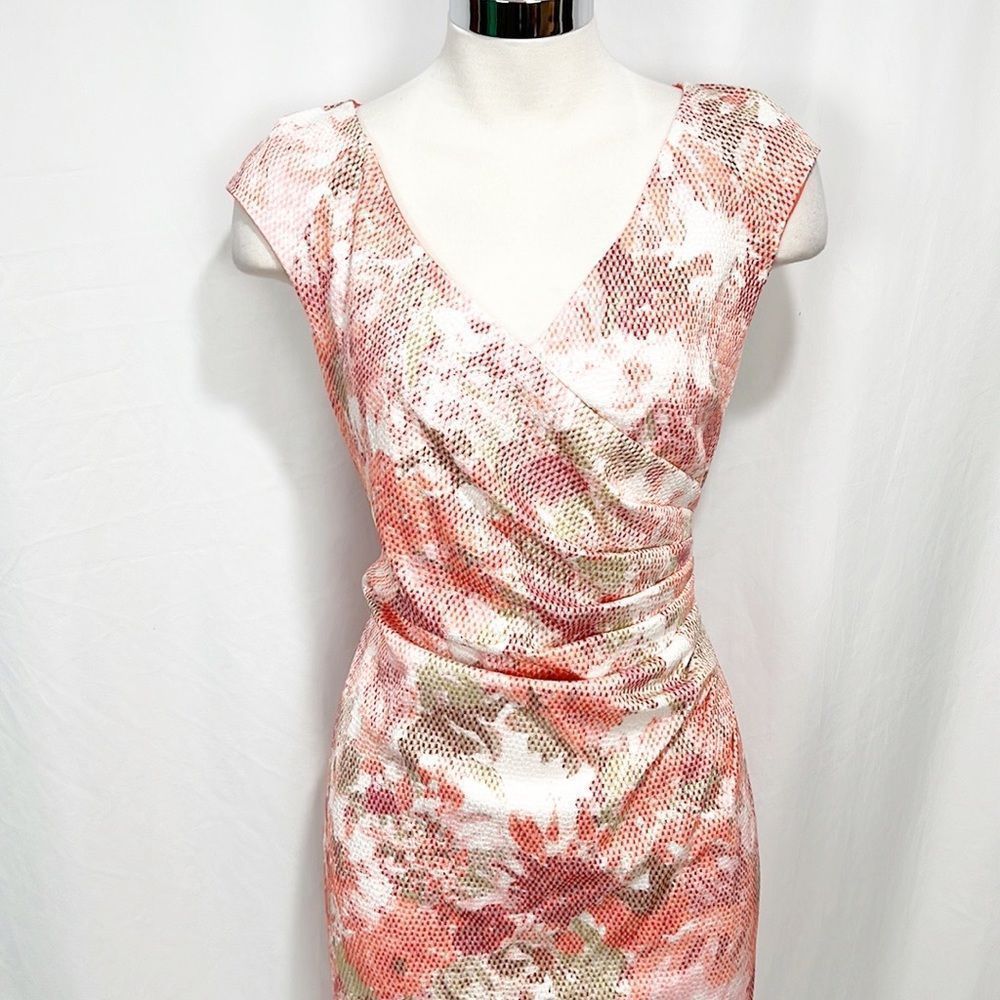 Adrianna Papell Pink Floral Dress - Picture 6 of 13